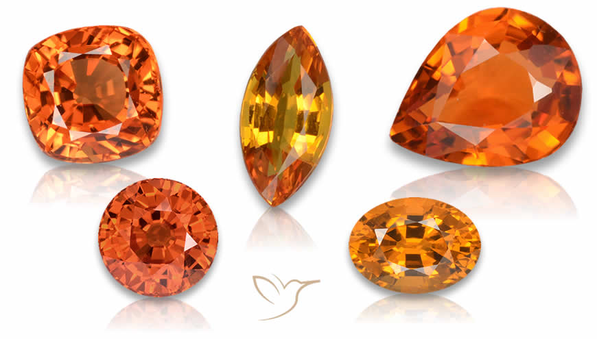 Orange Sapphire Gemstones - Natural, Certified Loose Gems