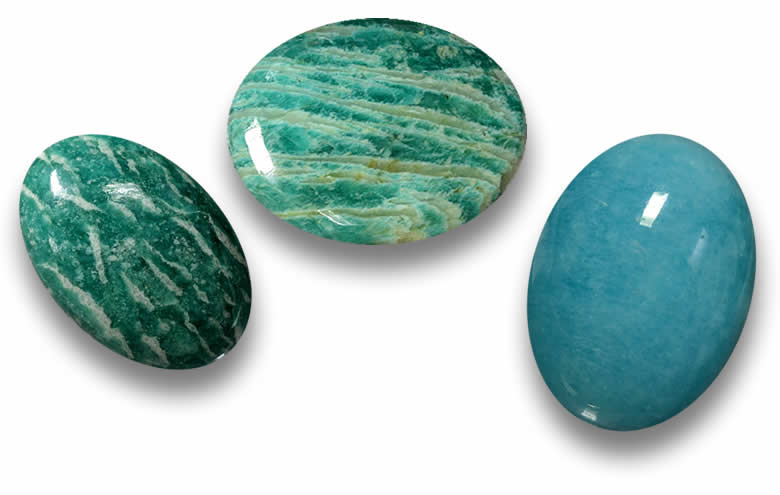 Oval Amazonite Gemstones - Natural, Certified