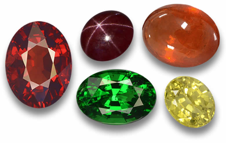 Oval Garnet Gemstones - Natural, Certified