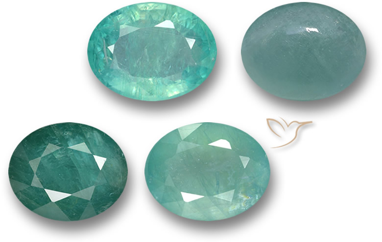 Oval Grandidierite Gemstones - Natural, Certified