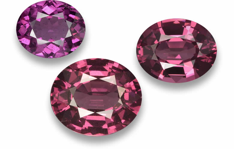 Oval Rhodolite Garnet Gems - Natural, Certified