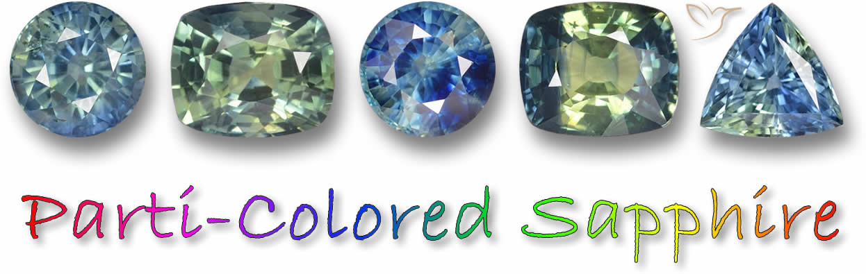 Parti-colored Sapphires