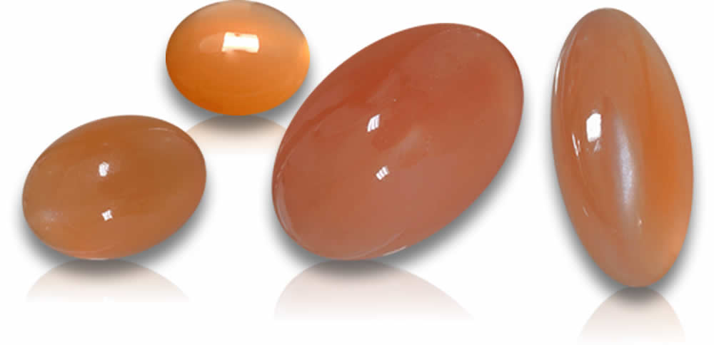 Peach Colored Moonstone Gems