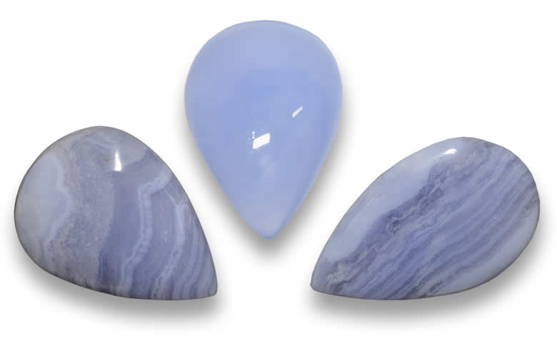 Pear Shaped Chalcedony - Natural, Certified