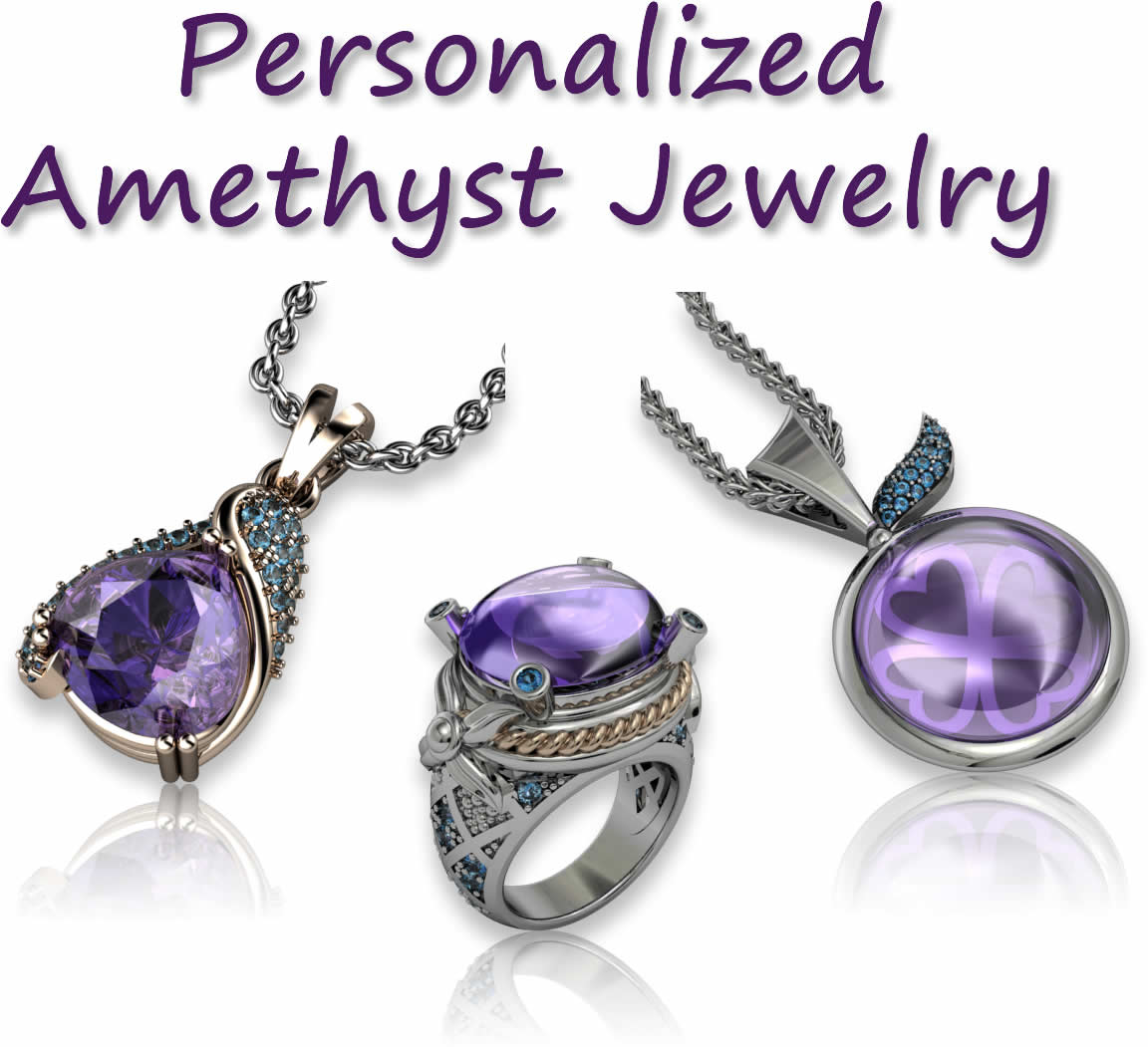 Personalized Amethyst Jewelry