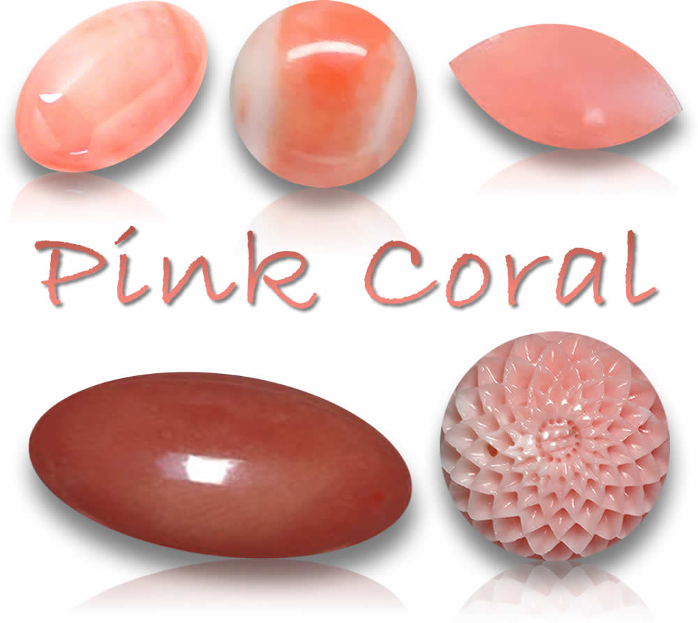 Natural Pink Coral Gemstones