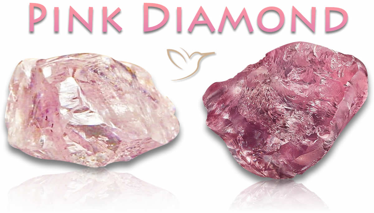 Pink Diamond Rough stones