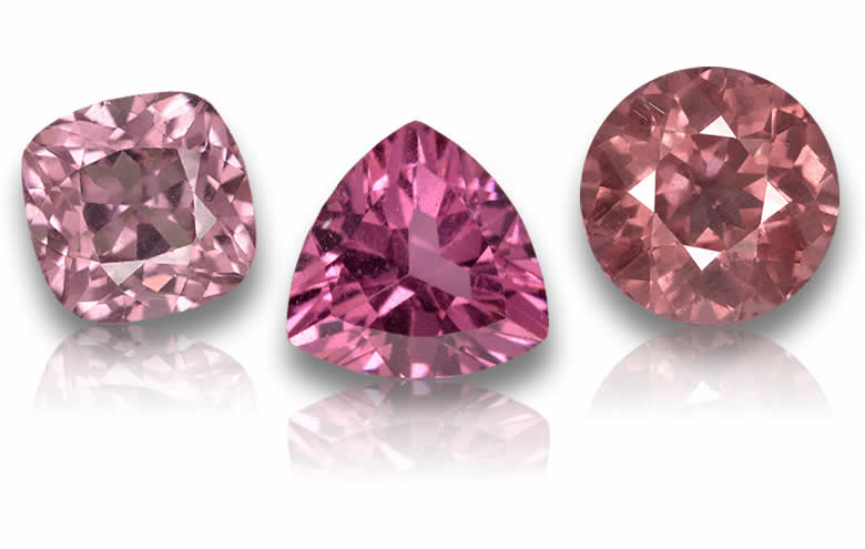 Loose Pink Garnet Gemstones for Jewelry