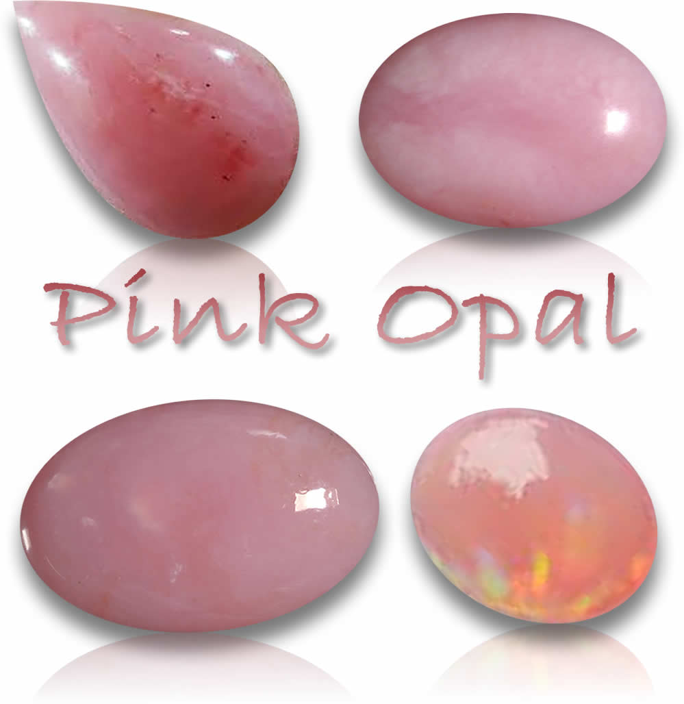 Natural Pink Opal Gemstones