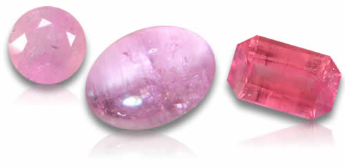 Piedras preciosas rosadas de Pezzottaite