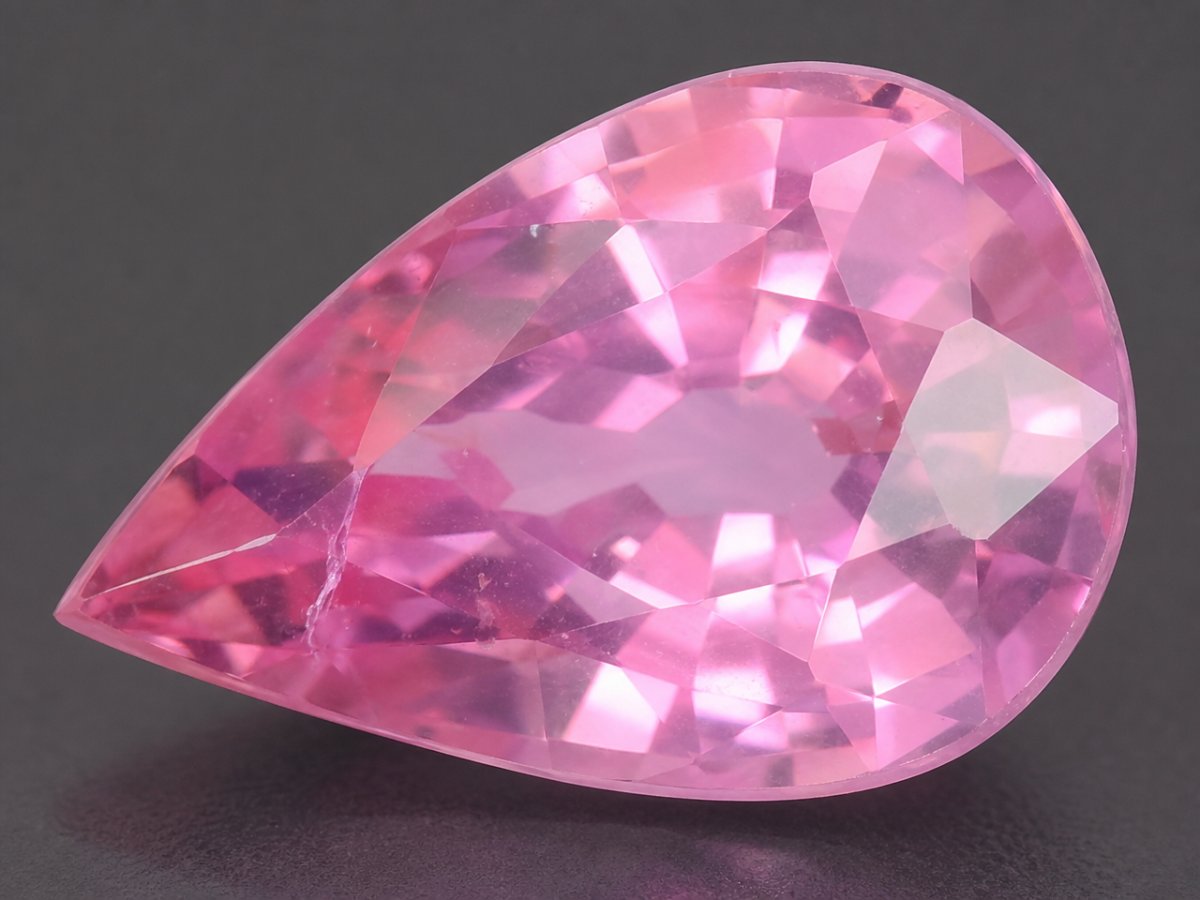 Close-up view of natural Pink Sapphire gemstones