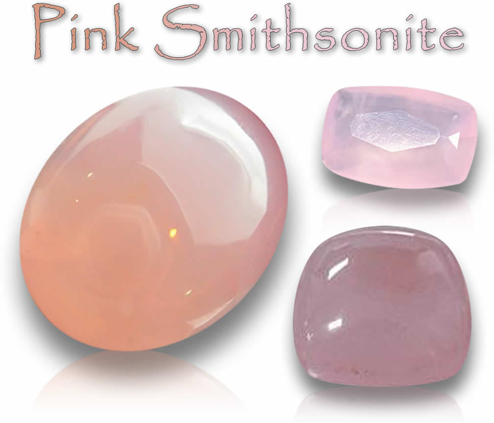 Natural Pink Smithsonite Gemstones