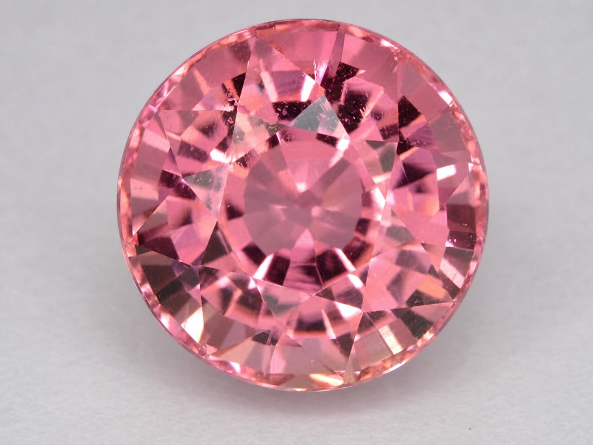 Close-up view of natural Pink Tourmaline gemstones