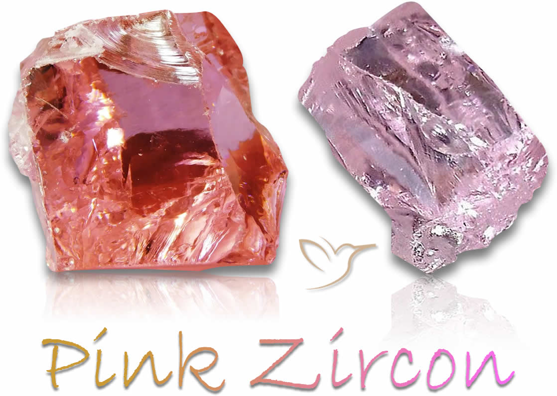 Pink Zircon Rough stones