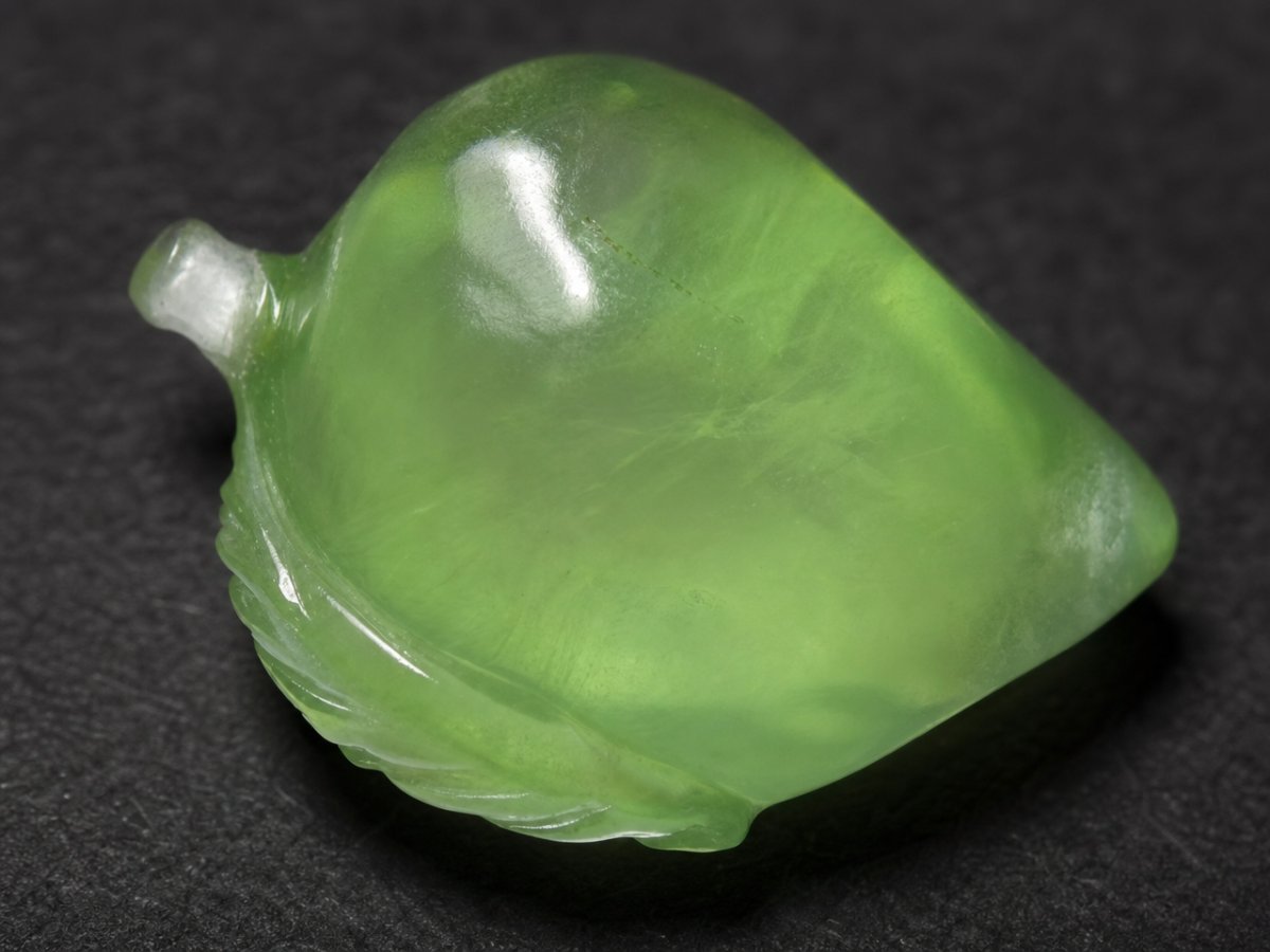 Close-up view of natural Prehnite gemstones