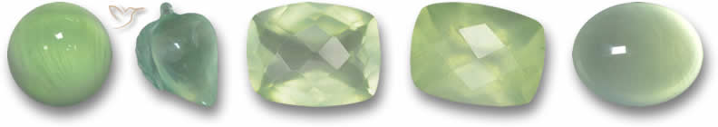 Pietre preziose di prehnite