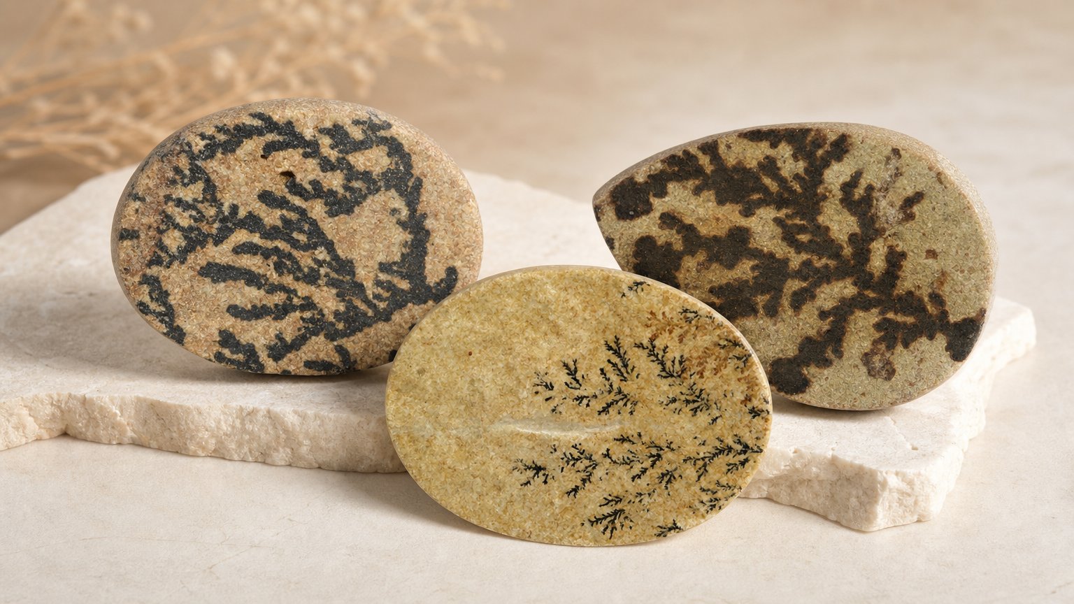 Natural Psilomelane Dendrite gemstones - buying guide