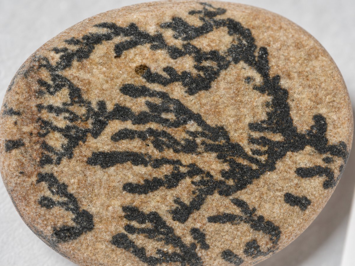 Close-up view of natural Psilomelane Dendrite gemstones