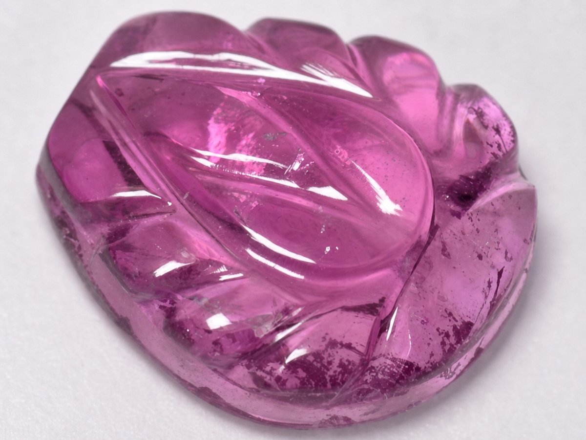 Close-up view of natural Purple Tourmaline gemstones