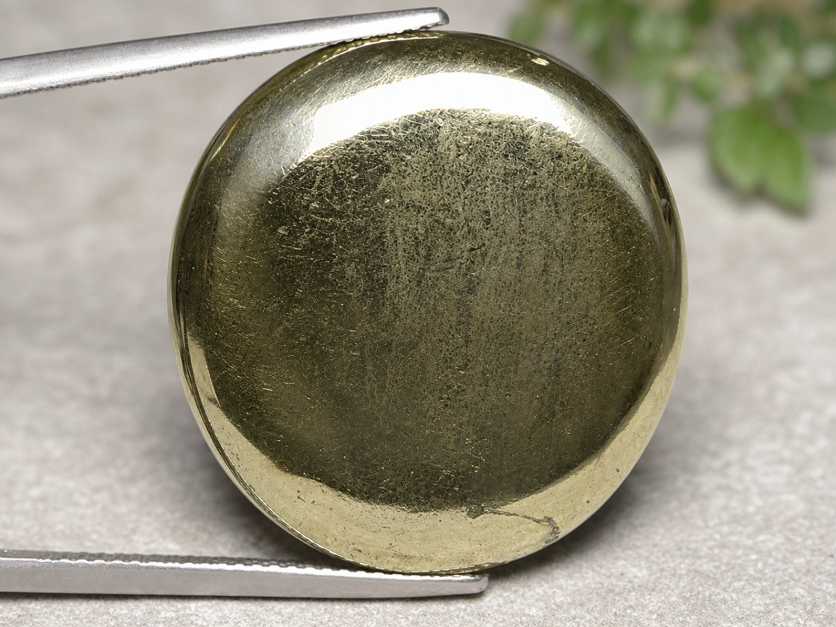 Close-up view of natural Pyrite gemstones