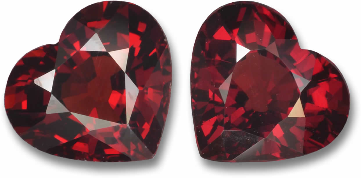Red Pyrope Hearts