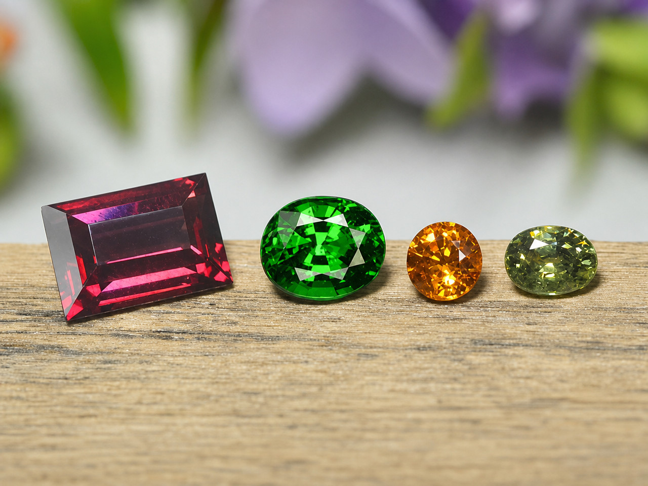 Rare Garnets including Rhodolite, Tsavorite, Spessartite, Demantoid