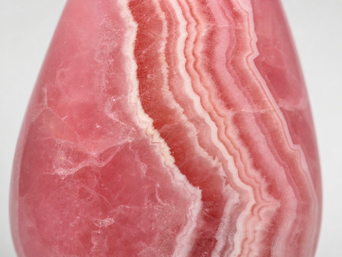 Close-up view of natural Rhodochrosite gemstones