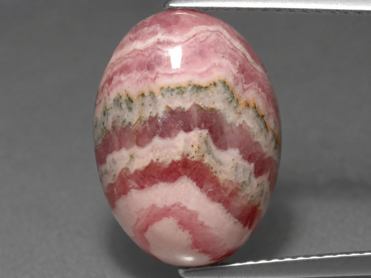 Close-up view of natural Rhodochrosite gemstones