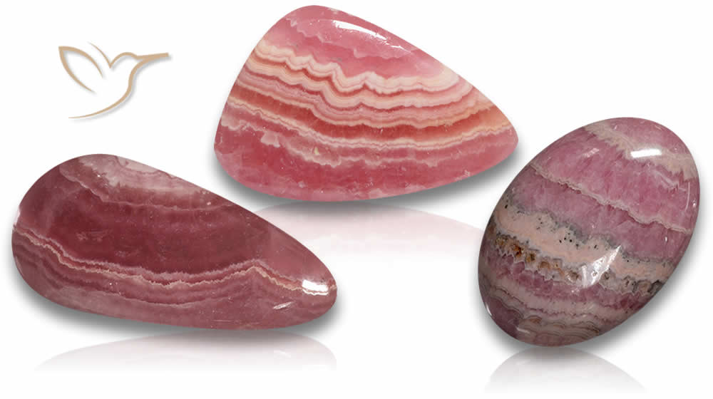 Natural Rhodochrosite Gems