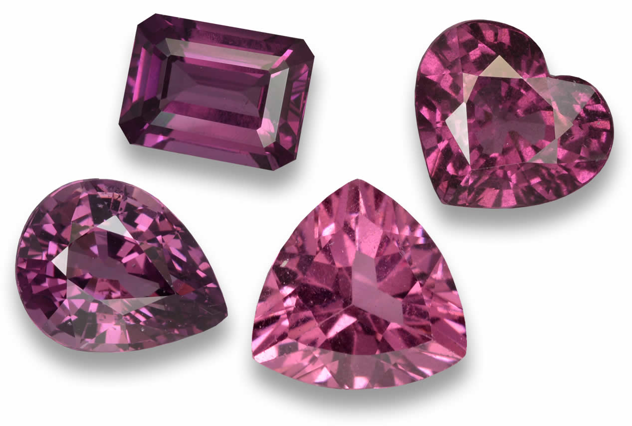 Rhodolite Garnet Gemstones