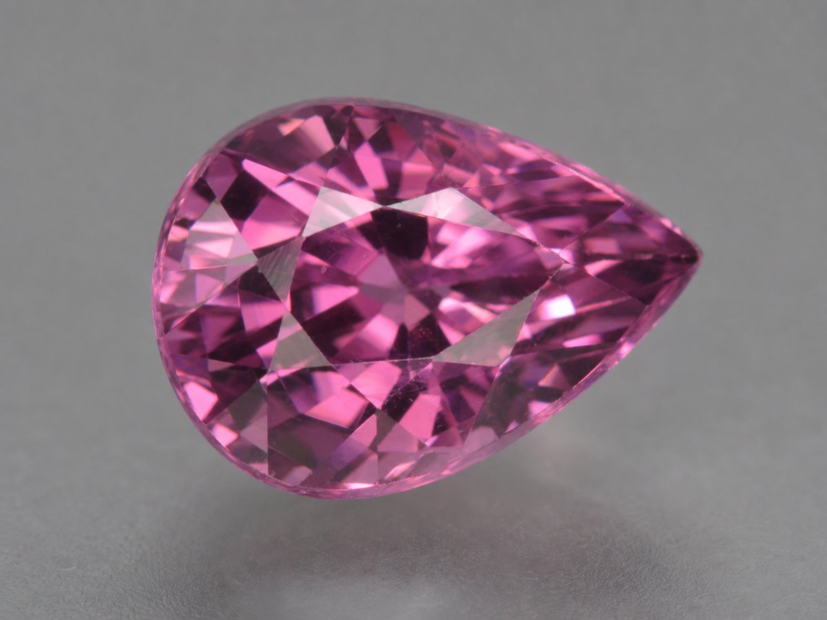 Close-up view of natural Rhodolite Garnet gemstones