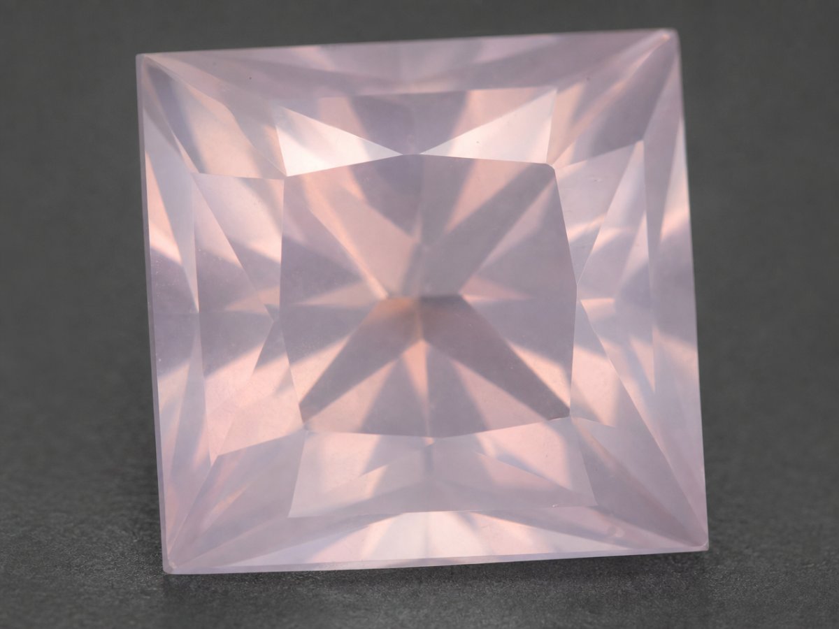 Close-up view of natural Rose Quartz gemstones