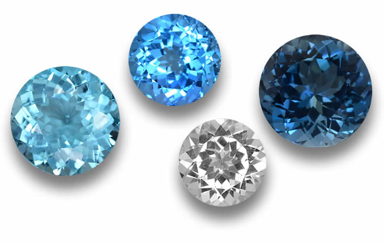 Shop Loose Round Topaz, Round-Cut Topaz Gems for Custom Jewelry, Wholesale Round Topaz