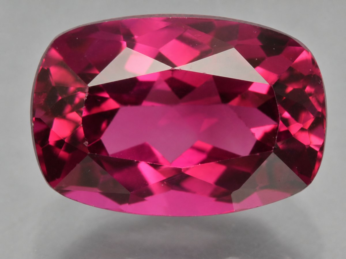 Close-up view of natural Rubellite Tourmaline gemstones