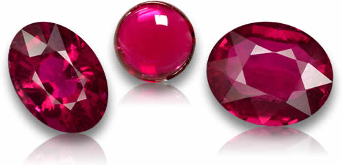 Pierres précieuses de tourmaline rubellite