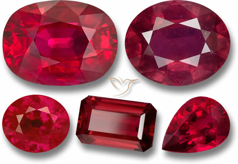 Ruby Gemstone Color Chart