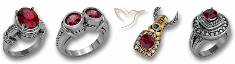 Ruby Jewelry Designs by GemSelect