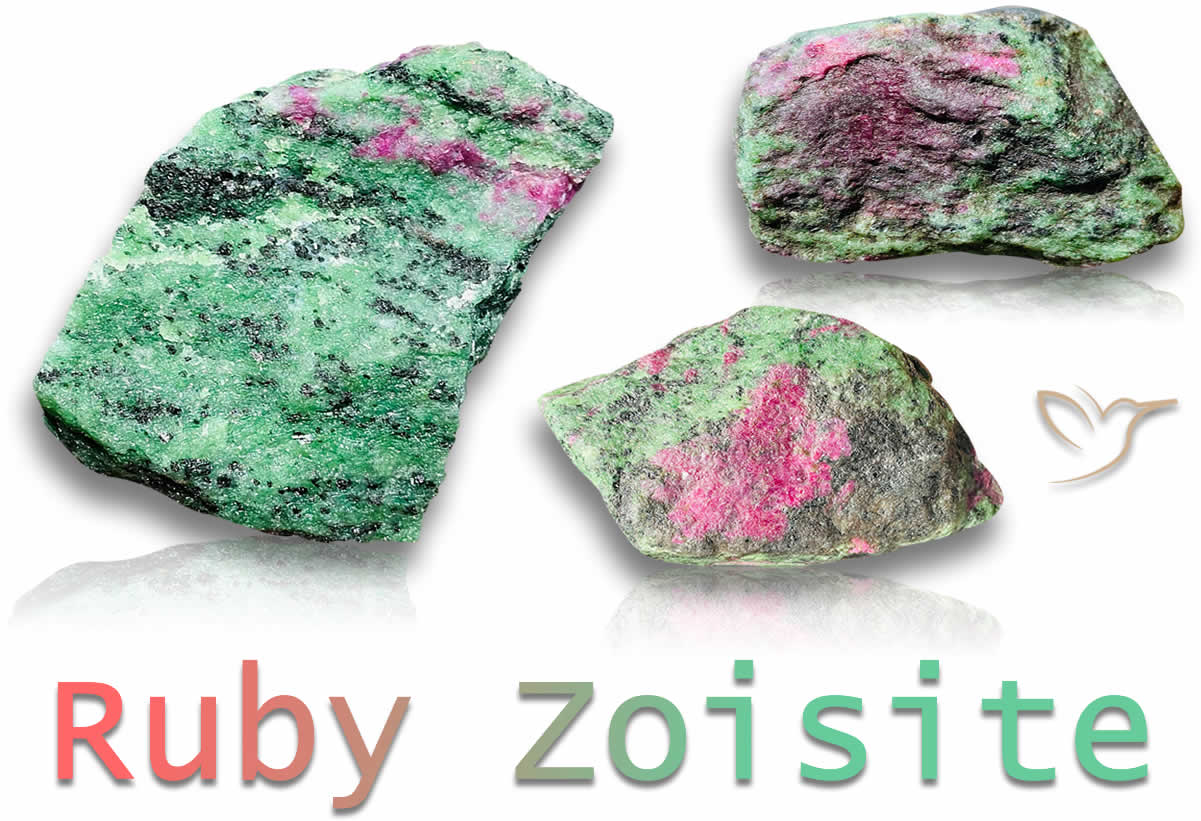 Rough Ruby Zoisite Gemstones
