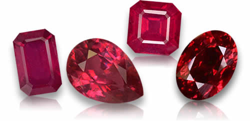 Piedras preciosas de rubí