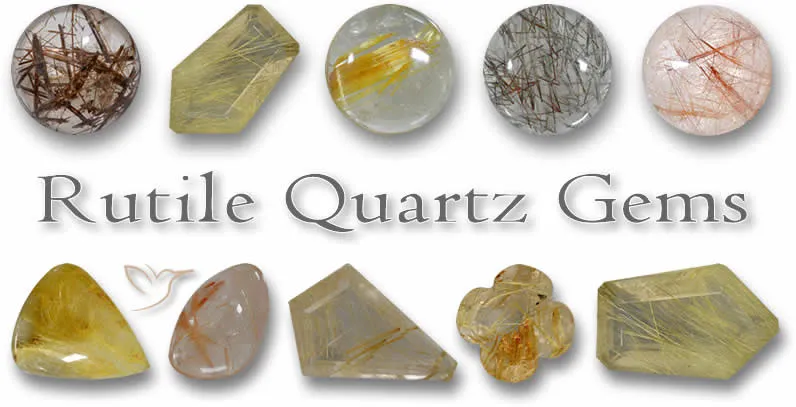 Natural Rutile Quartz Gemstones