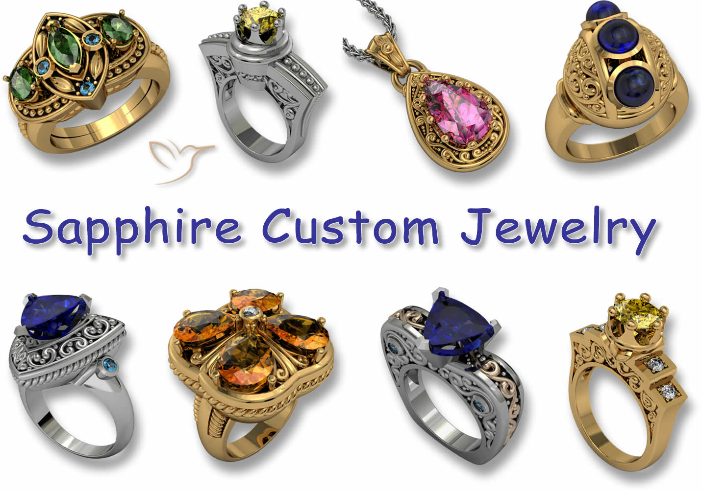 Custom Jewelry with Sapphire