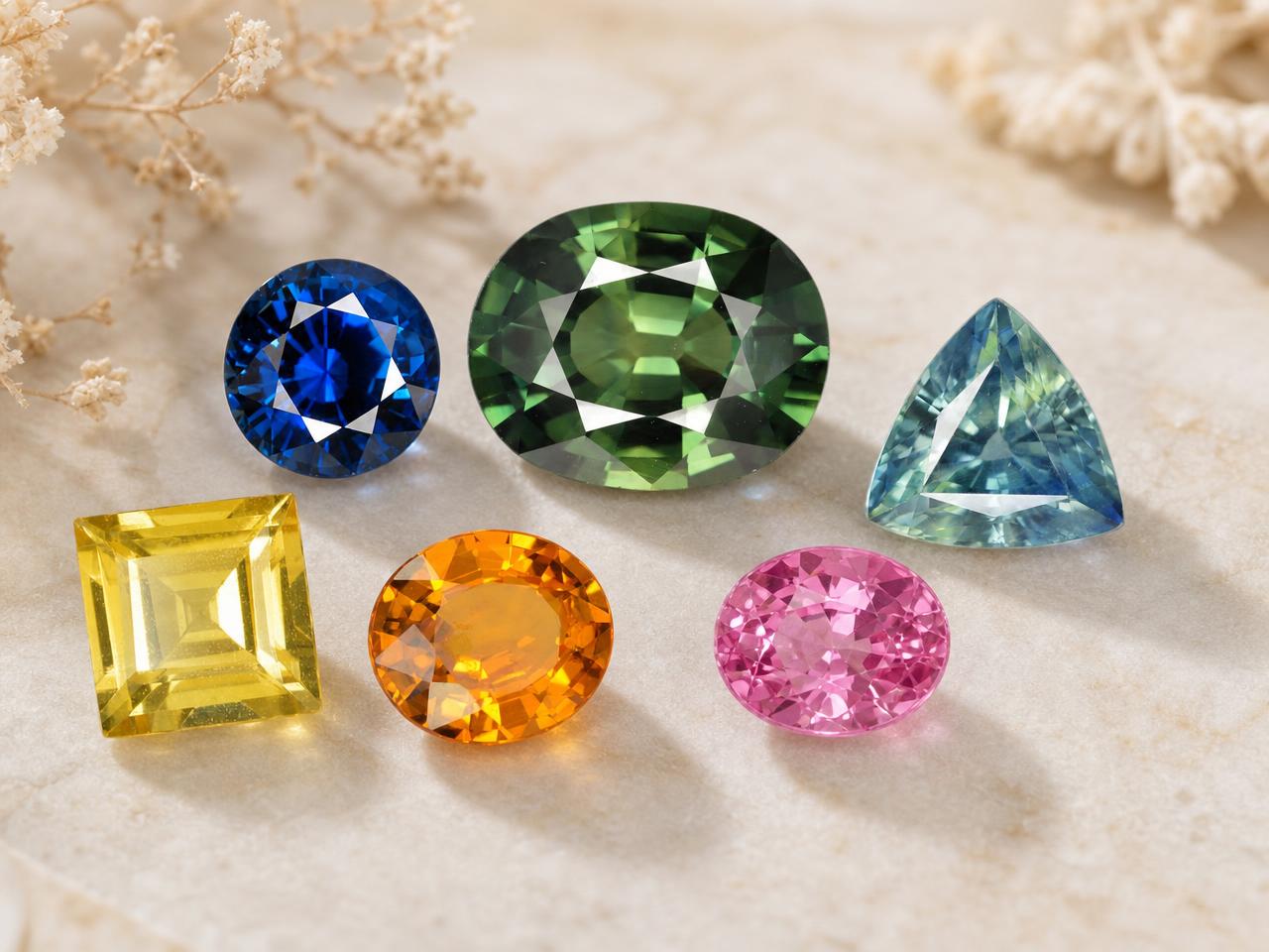 Loose sapphire gemstones for ring settings