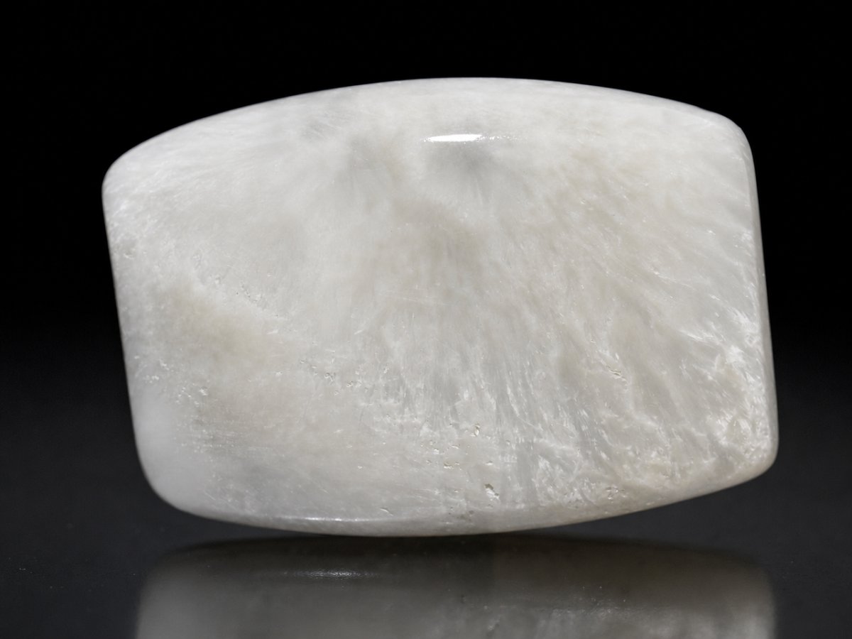 Close-up view of natural Scolecite gemstones