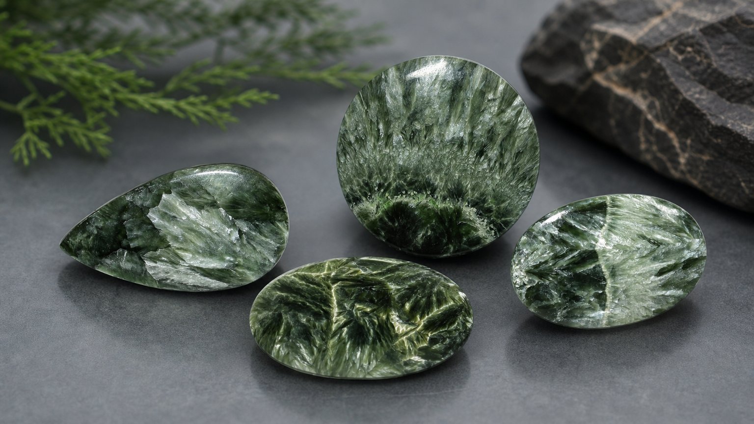Natural Seraphinite gemstones - buying guide