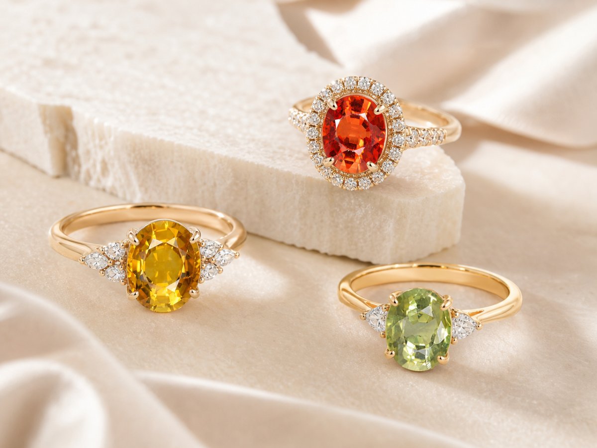 Songea Sapphire gemstones shown in jewelry
