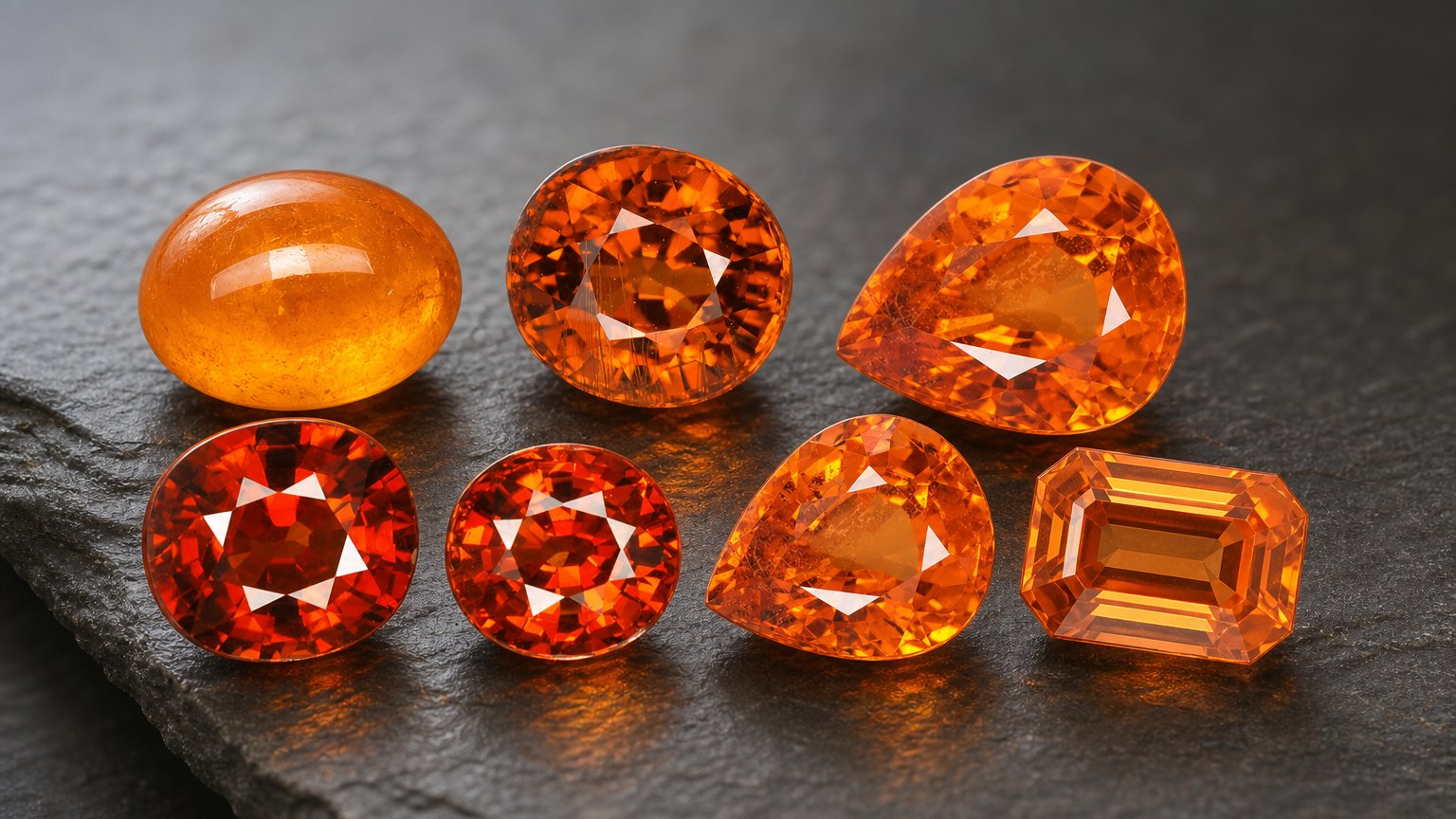 Natural Spessartite Garnet gemstones - buying guide