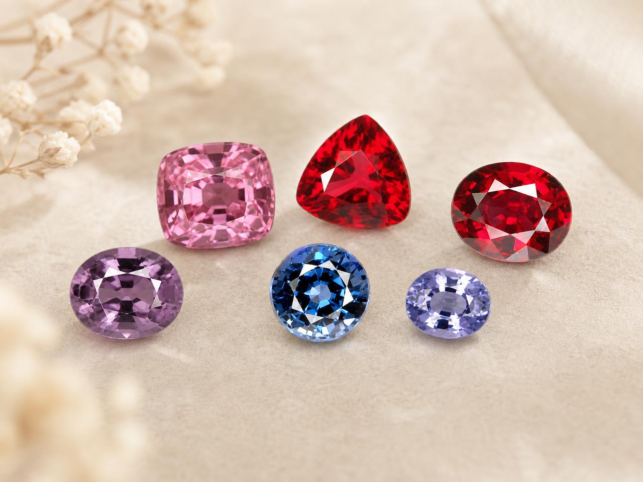 Loose spinel gemstones for engagement ring designs