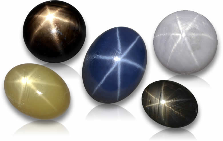 Natural Beautiful Oval shape Six Rays Blue Star Sapphire Loose Gemstone Lot 