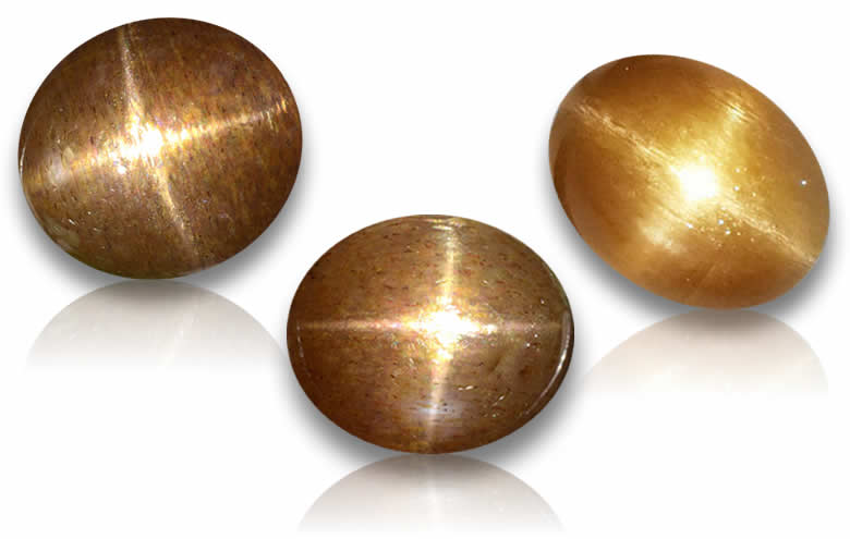 Loose Star Sunstone - Shop Natural Star Sunstones, Aventurescence Star-Effect