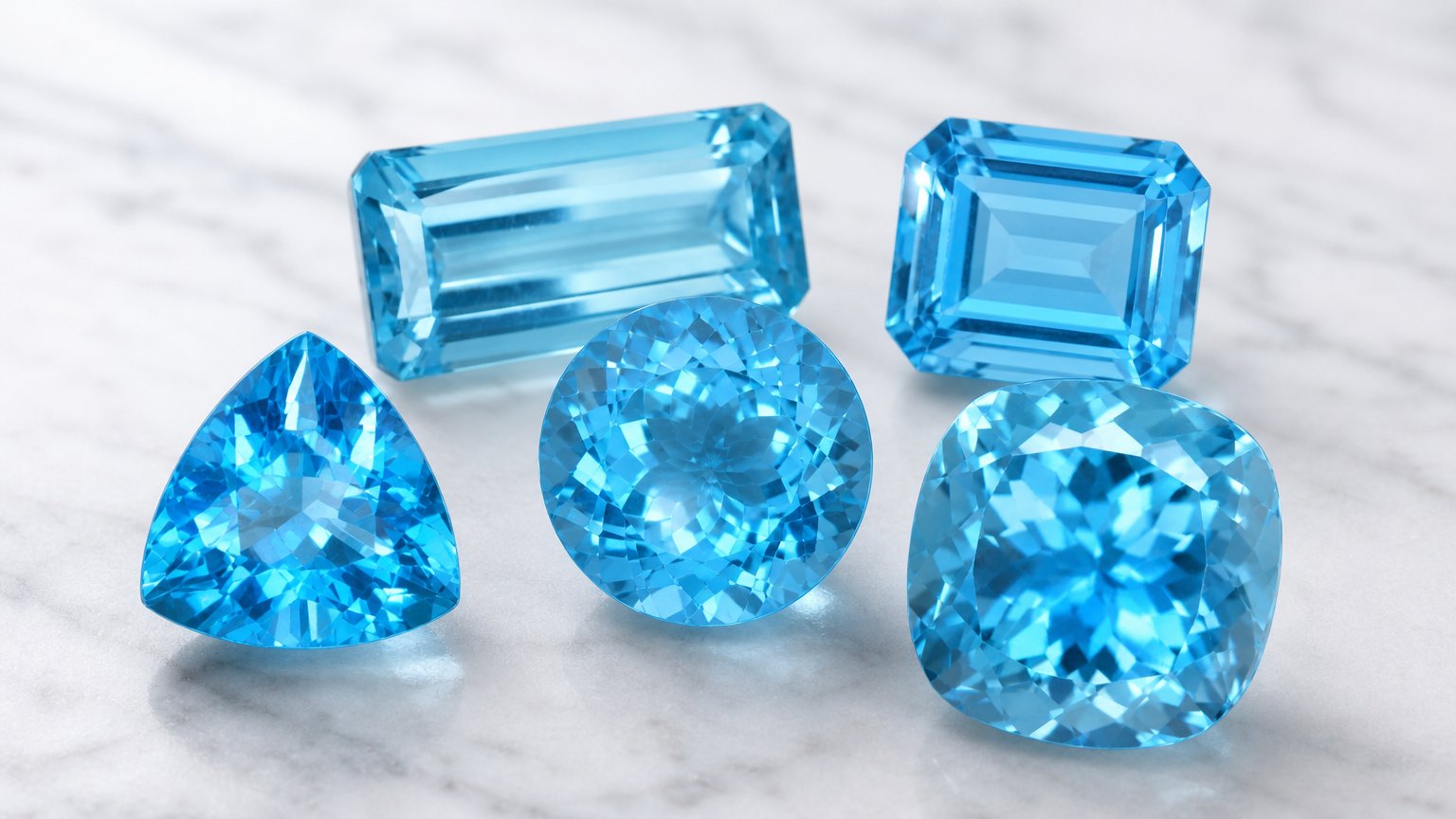 Natural Swiss Blue Topaz gemstones - buying guide